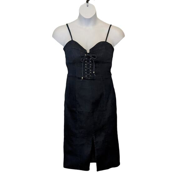 e.ssue Dark Blue Denim Body Con Knee Length Dress Size M NWT - Picture 1 of 7